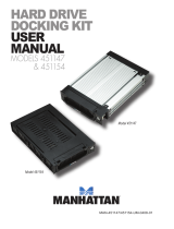 Manhattan Hard Drive Docking Kit User manual