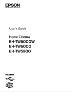 Epson EH-TW5900 User manual