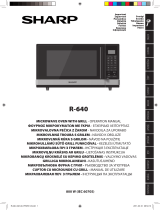 Sharp R-640 IN Owner's manual