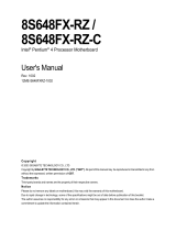Gigabyte 8S648FX-RZ User manual