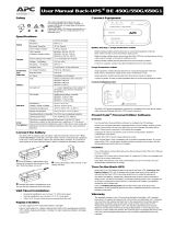 APC Back-UPS 650 User manual