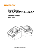 BIXOLON SRP-352plusII User manual
