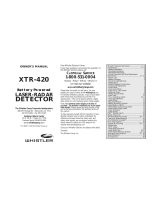 Whistler XTR-420 User manual