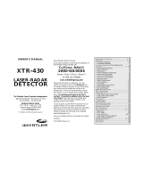 Whistler XTR-430 User manual