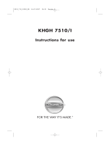 KitchenAid KHGH 7510/I User guide