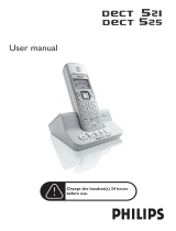 Philips DECT521/DECT 525 User manual