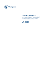 Westinghouse Digital Electronics VR-3225 User manual