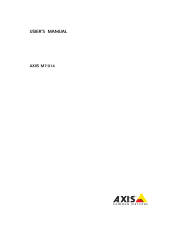 Axis M7014 User manual