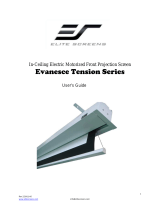 Elite Screens Evanesce B Series User manual