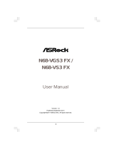 ASROCK N68-VS3 UCC - User manual