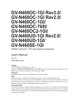 Gigabyte GV-N460OC-1GI REV3.0 User manual