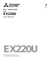 Mitsubishi Electric EX220U User manual