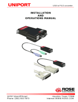 Rose electronics Uniport USB to PS2 Owner's manual