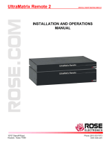 Rose electronics RE2-2R2X8U/2 Owner's manual