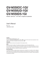 Gigabyte GV-N550OC-1GI User manual