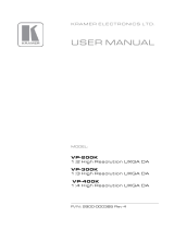 Kramer Electronics VP-400K User manual