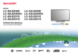 Sharp LC-60LE830E User manual