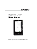 Binatone README DAILY User manual