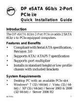 SIIG DP eSATA 6Gb/s 2-Port PCIe User manual