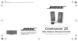 Bose Companion (R) 20 User manual