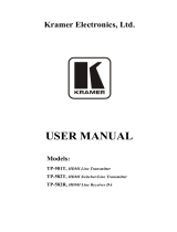 Kramer TP-581T User manual