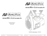 AmpliVox SW300 Mity-Lite Portable PA User manual