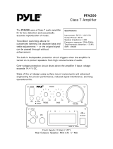 Pyle PFA200 Specification