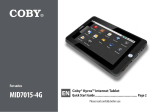 Coby Kyros MID7015-4G Series User manual