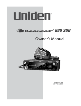 Uniden BEARCAT 980 Owner's manual