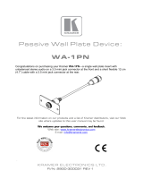 Kramer Electronics WA-1P User manual