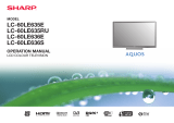 Sharp LC60LE636E User manual