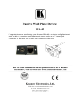 Kramer Electronics WA-45 User manual