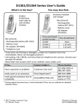 Uniden D1364 User manual