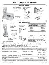 Uniden D3097 User manual