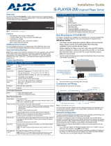 AMX IS-COMP4-DESK Installation guide