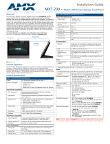 AMX Modero X Series Installation guide