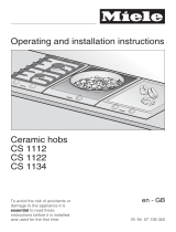 Miele CS 1112 E Installation guide