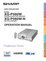 Sharp XG-P560W User guide