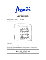 Avanti 16 Bottle Wine Cooler User manual