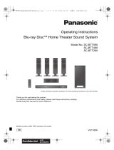Panasonic SC-BTT590 Operating instructions