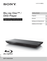 Sony BDP-S490 Owner's manual