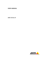 Axis Q7424-R User manual