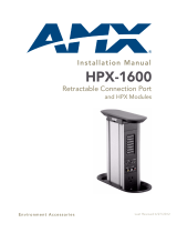 AMX HPX-1600 Installation guide