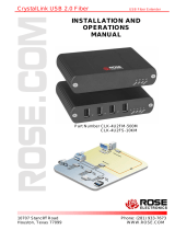 Rose CLK-4U2FM-500M User manual