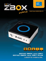 Zotac ZBOX nano ID61 PLUS User manual