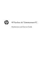 HP Pavilion dv7-7100 Entertainment Notebook PC series User guide