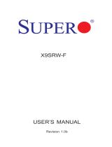 Supermicro X9SRW-F User manual