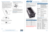 AMX HPX-600 Installation guide