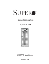 Supermicro SuperWorkstation 7047GR-TRF User manual