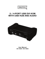 Digitus DVI-Audio-USB, 2-port User manual